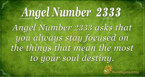 2333 angel number|2333 Angel Number meaning